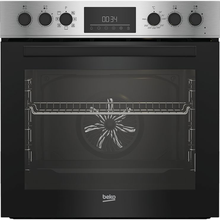 Beko BBUM113N1X Einbau-Backofen mit Hydrolyse, Kombigerät