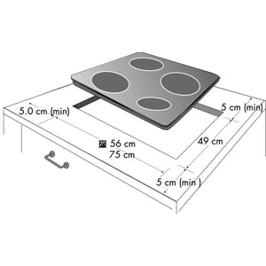 Beko Induktions-Kochfeld  HII64400MT Autark Zeichnung