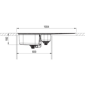 FRANKE- Einbauspuele Rapid RPX 251-100- Edelstahl- flaechenbuendiger Einbau moeglich 87552 87552