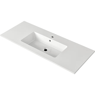 NICOS INTERNATIONAL: Furniture washbasin MAX 1210, Mineral Composite, White 87751 121 cm