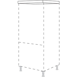 Nobilia Abdeckboden- 50 mm stark- fuer Highboard in festen Massen ADBM5060 50977