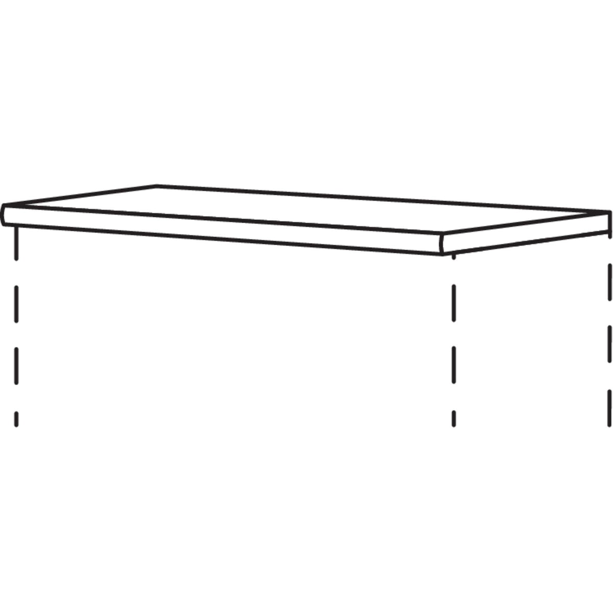 nobilia Abdeckboden Sakura- 16 mm stark- fuer Side- oder Highboard ADBS1661 16057