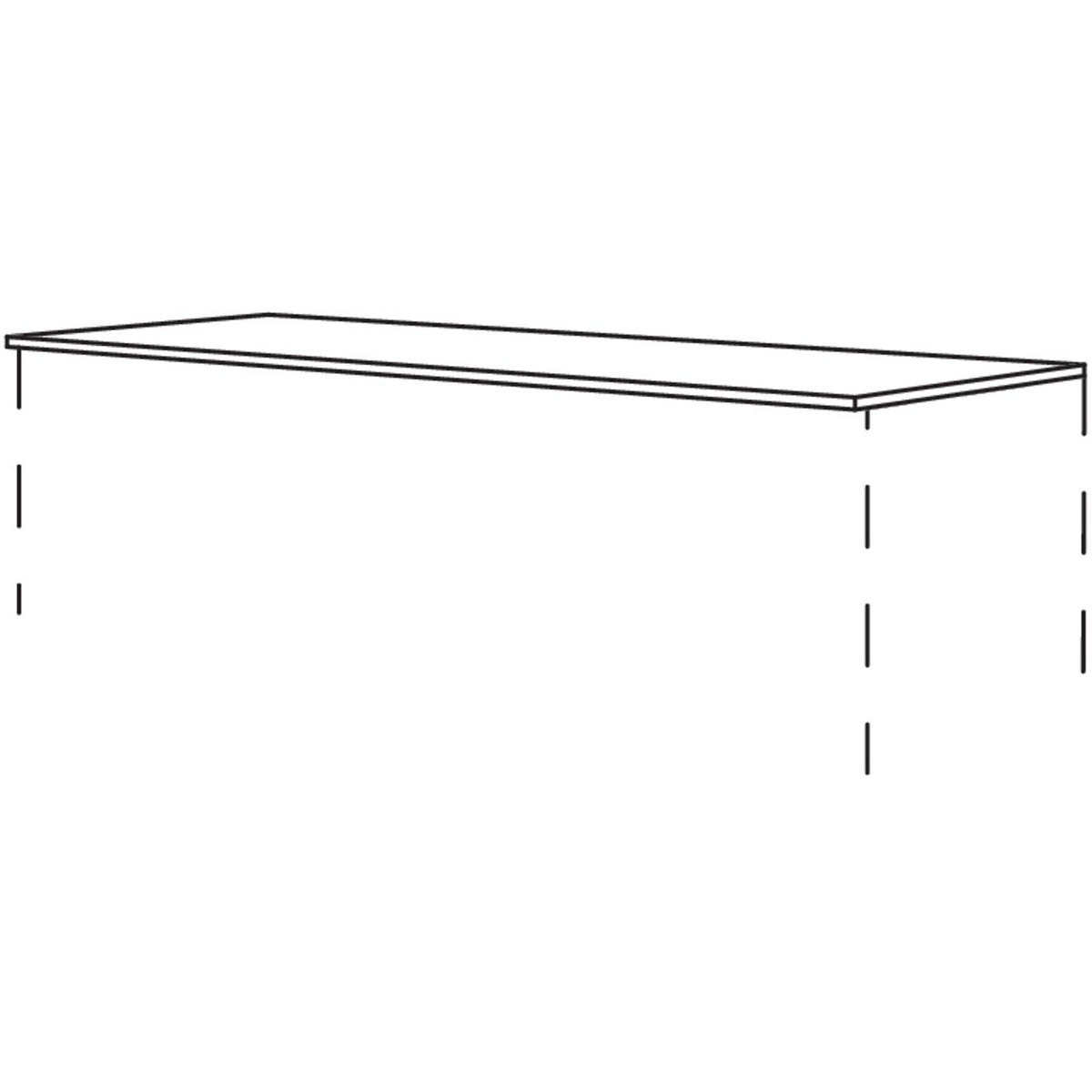 nobilia Abdeckboden in Echtholz- Furnier- 10 mm stark- fuer Highboards in festen Breiten ADBMF106049 10892