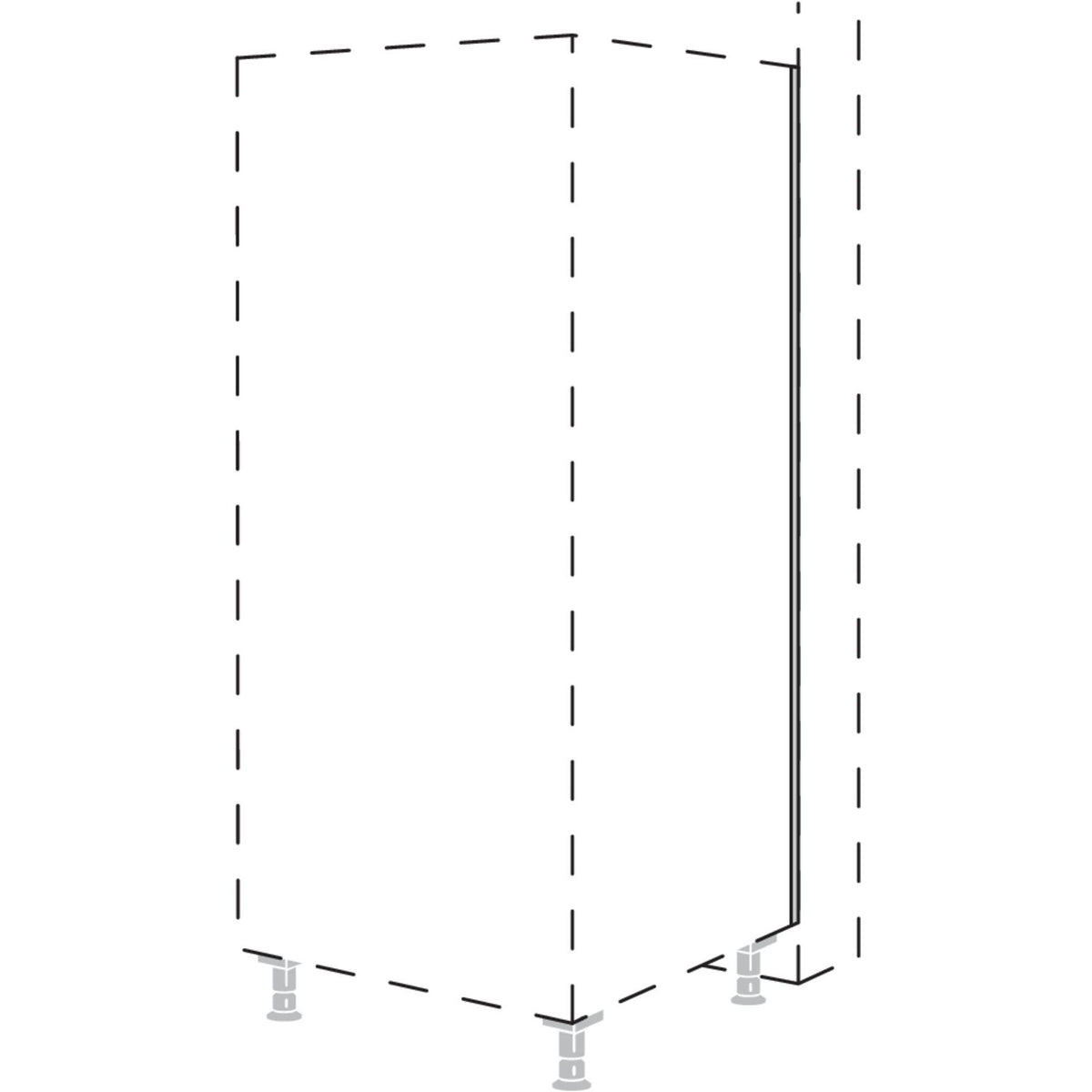 Nobilia Abdeckprofil zum Tiefenausgleich an Highboards NADP-151 59009