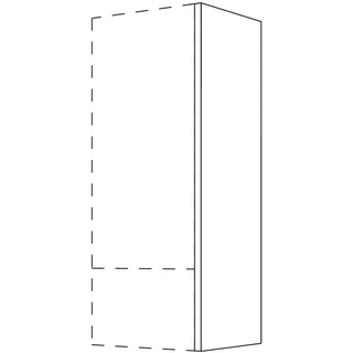 nobilia panneau de finition / intermédiaire pour armoires hautes, hauteur 1 AW25-1 - Blanc brillant | 023