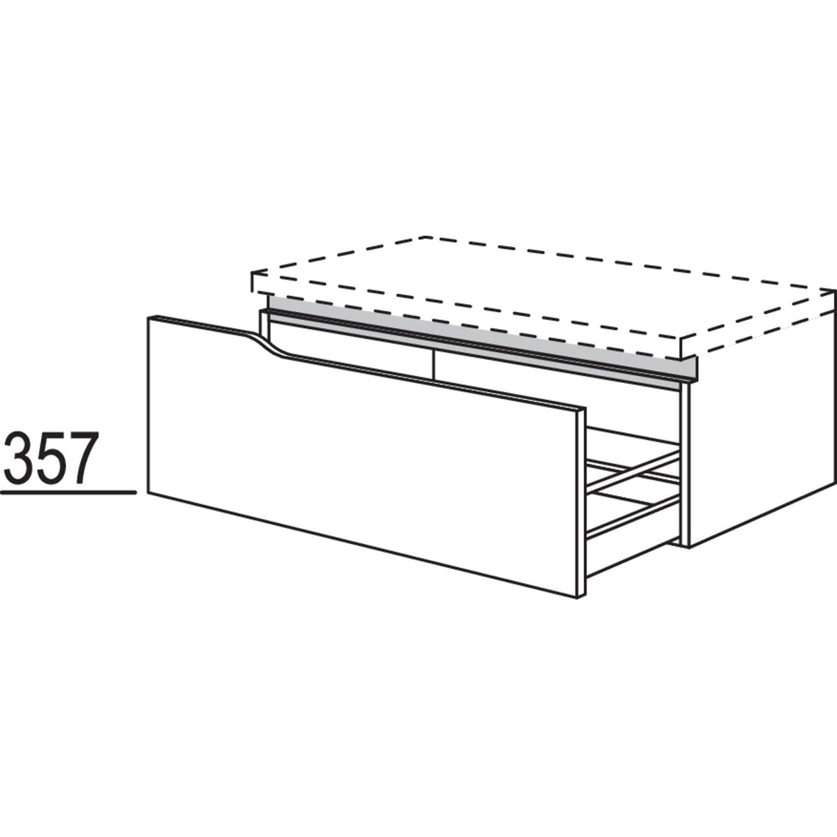 nobilia Abschluss-Auszugschrank Curve NBUAAC90-36 67363