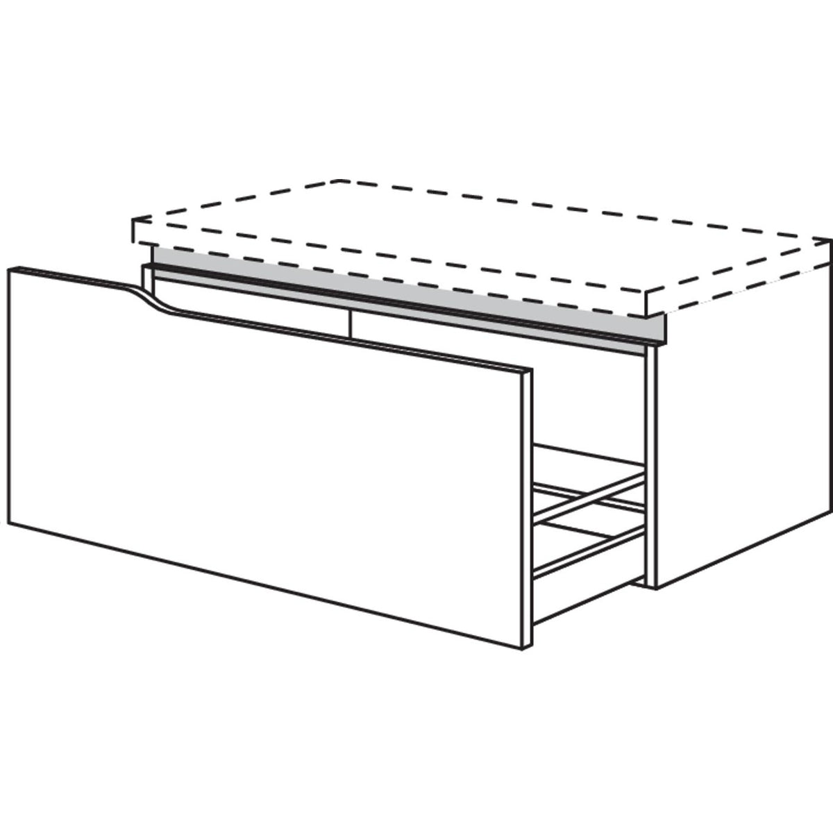 nobilia Abschluss-Auszugschrank Curve NBUAAC90-43 67465