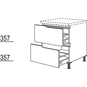 Nobilia Abschluss-Auszugschrank Curve NU2AAC90 52018