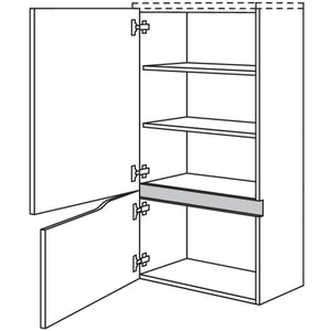 nobilia Abschluss-Midischrank Curve NBM2TAC45-130 67724