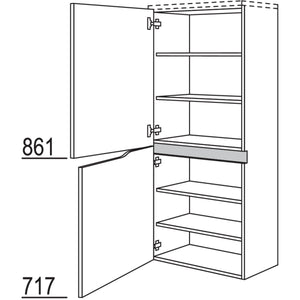 nobilia Abschluss-Midischrank Curve NBMAC45-158 67768
