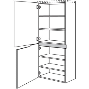 nobilia Abschluss-Midischrank Curve NBMAC45-158 67768