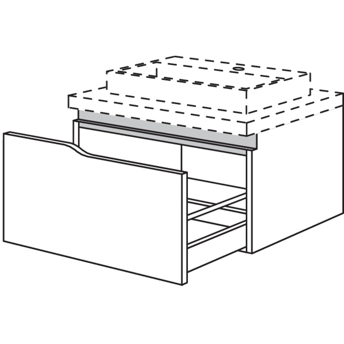 nobilia Abschluss-Waschtischschrank Curve NBWAAC90-36 67330