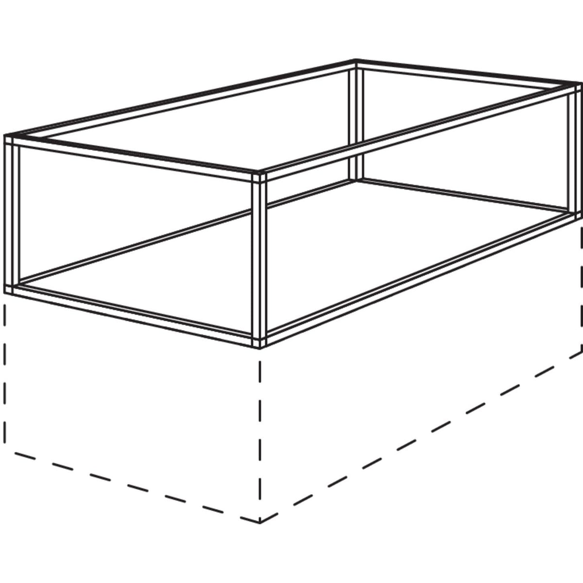 Nobilia Abschlussregal Smartcube fuer Raumplanungen URSCR30-116-36 36634