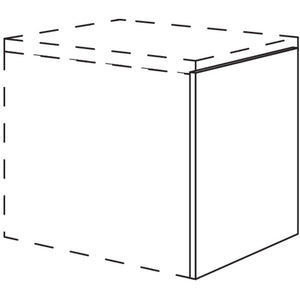 Nobilia Abschlusswange fuer Badezimmer-Unterschrank in Korpushoehe BUW10-58 10789