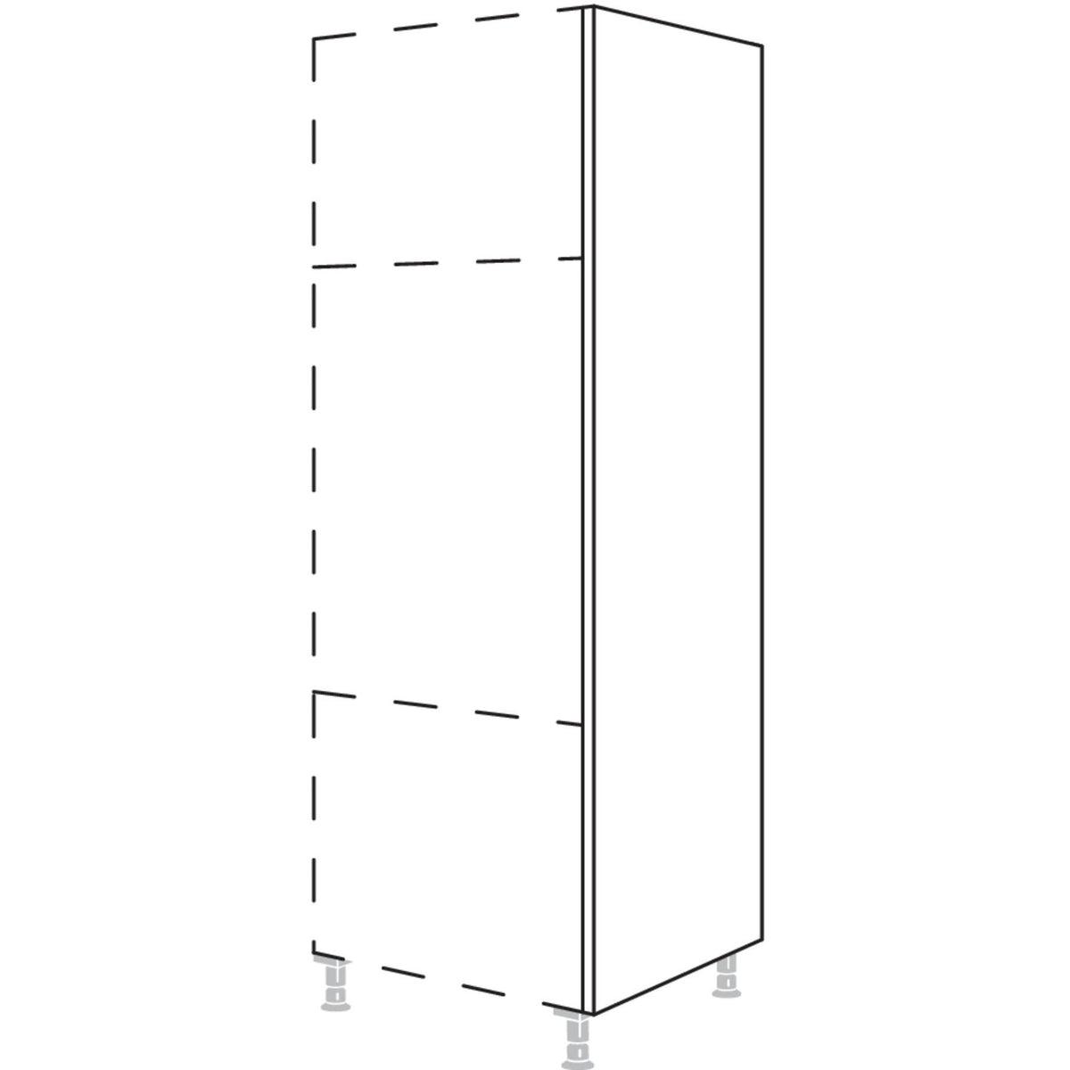 Nobilia Abschlusswange in Korpushoehe HWK50-1 50302