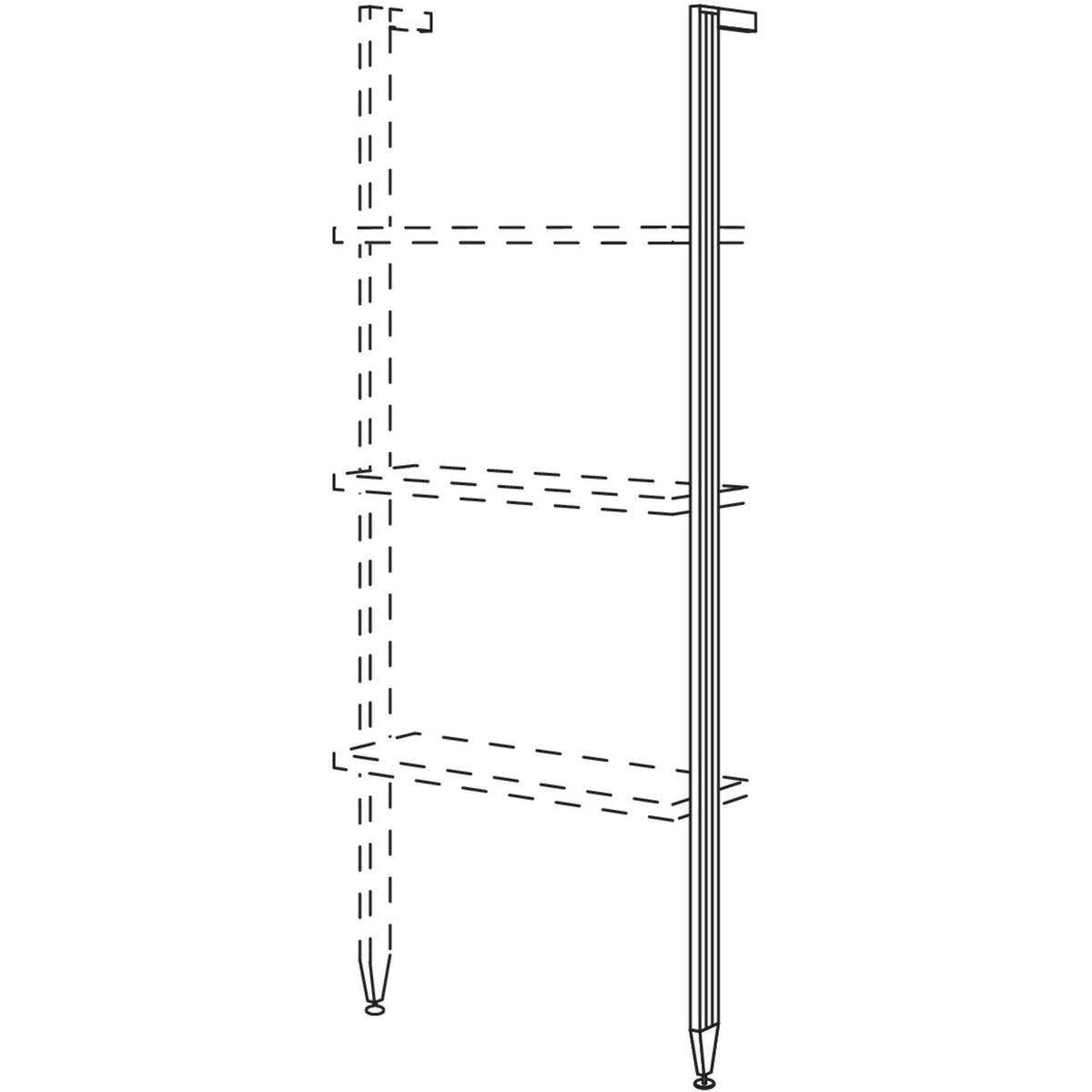 Nobilia Aluminiumstollen in Highboardhoehe XL HRS30-X 21932