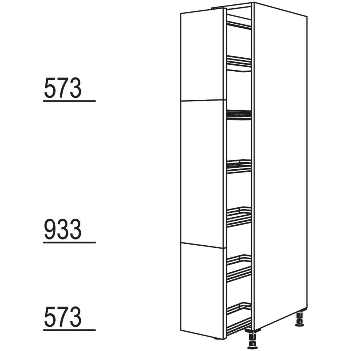 Nobilia Apothekerschrank HA30-2 35070
