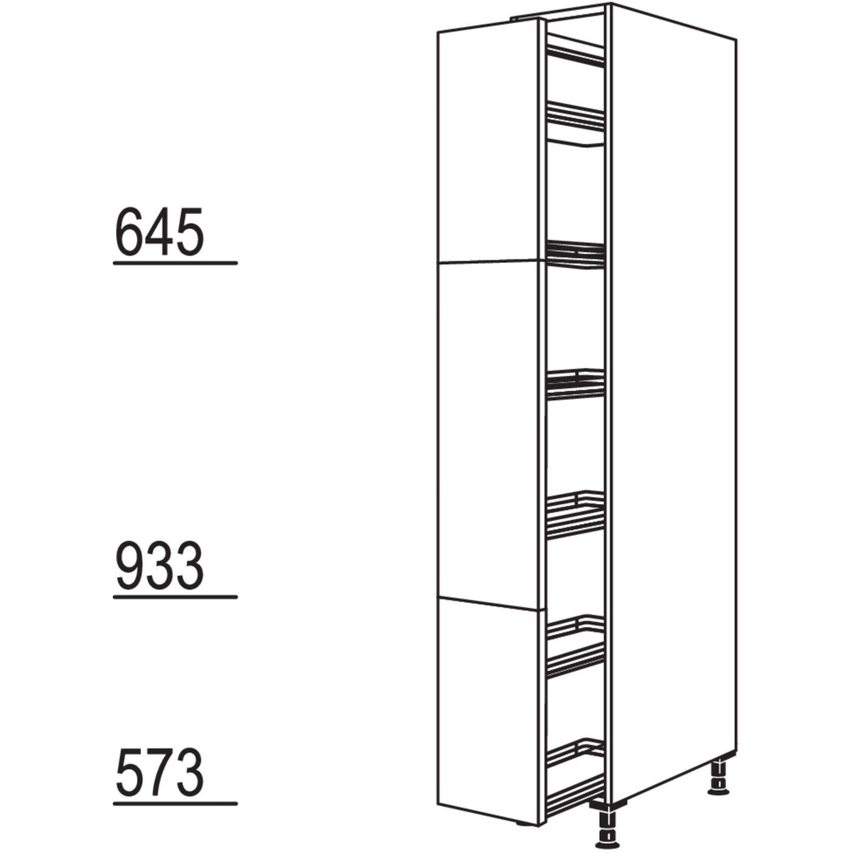 Nobilia Apothekerschrank HA30-3 42070