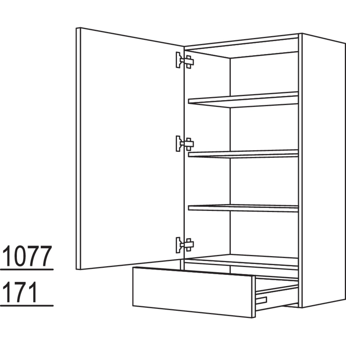 Nobilia Aufsatzschrank AS60-1 30866