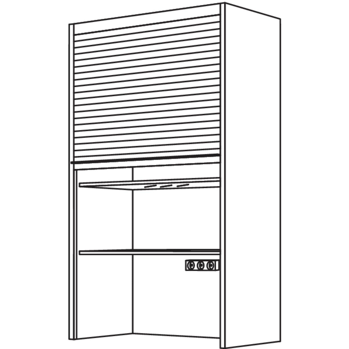 Nobilia Aufsatzschrank Jalousie AJ90-1 36149