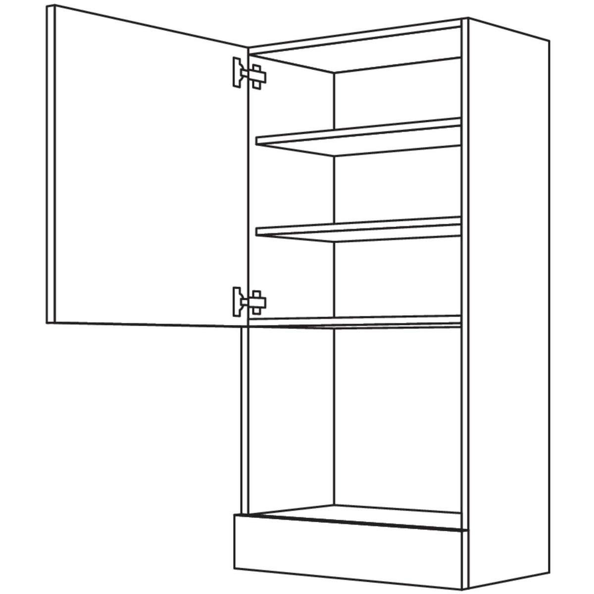 Nobilia Aufsatzschrank fuer Mikrowellengeraete AM60-3 52171