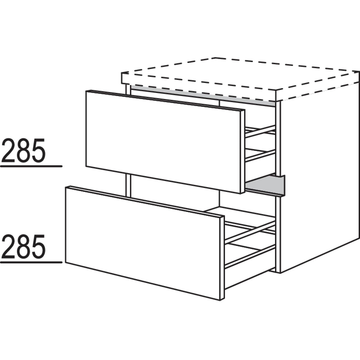 nobilia Auszugschrank NBU2A120-60 67659