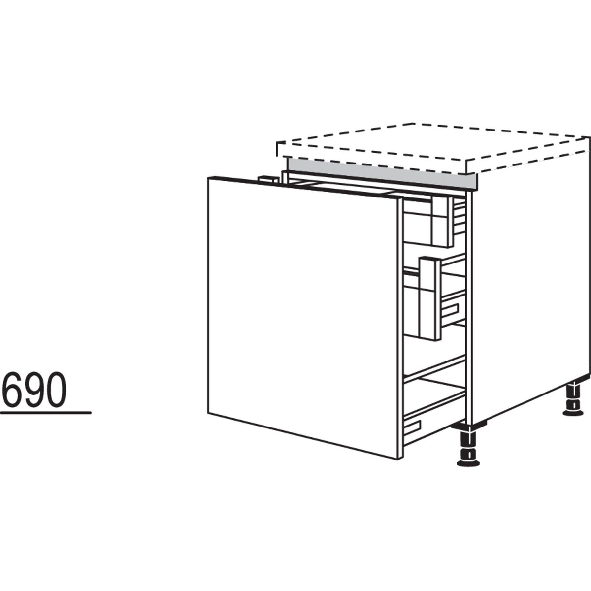 Nobilia Auszugschrank NUAIAI60 51061