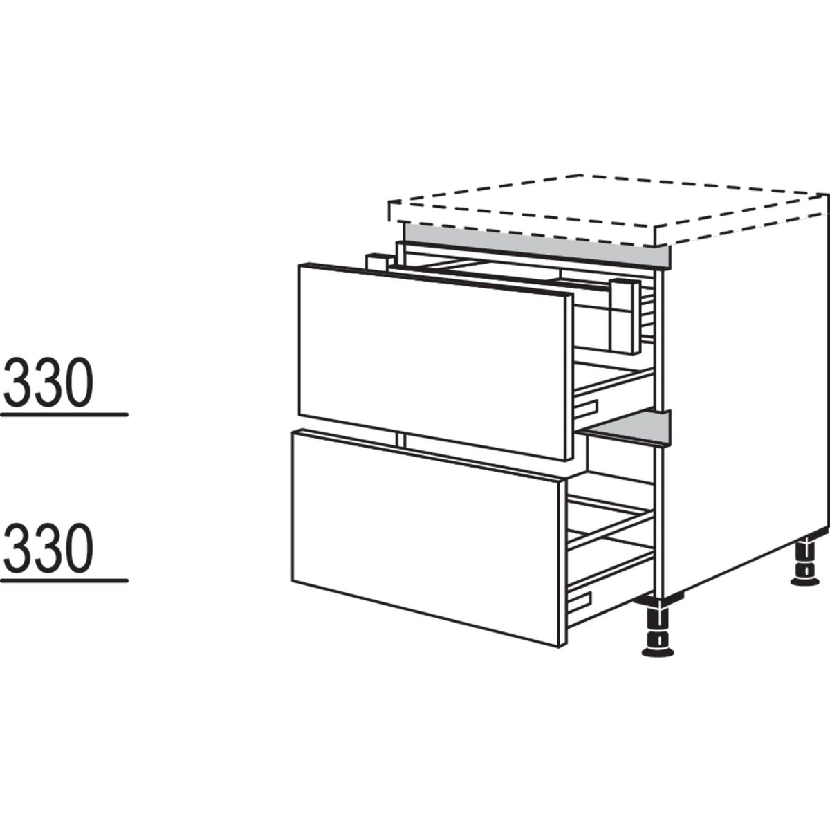 Nobilia Auszugschrank NUI2A60 52546