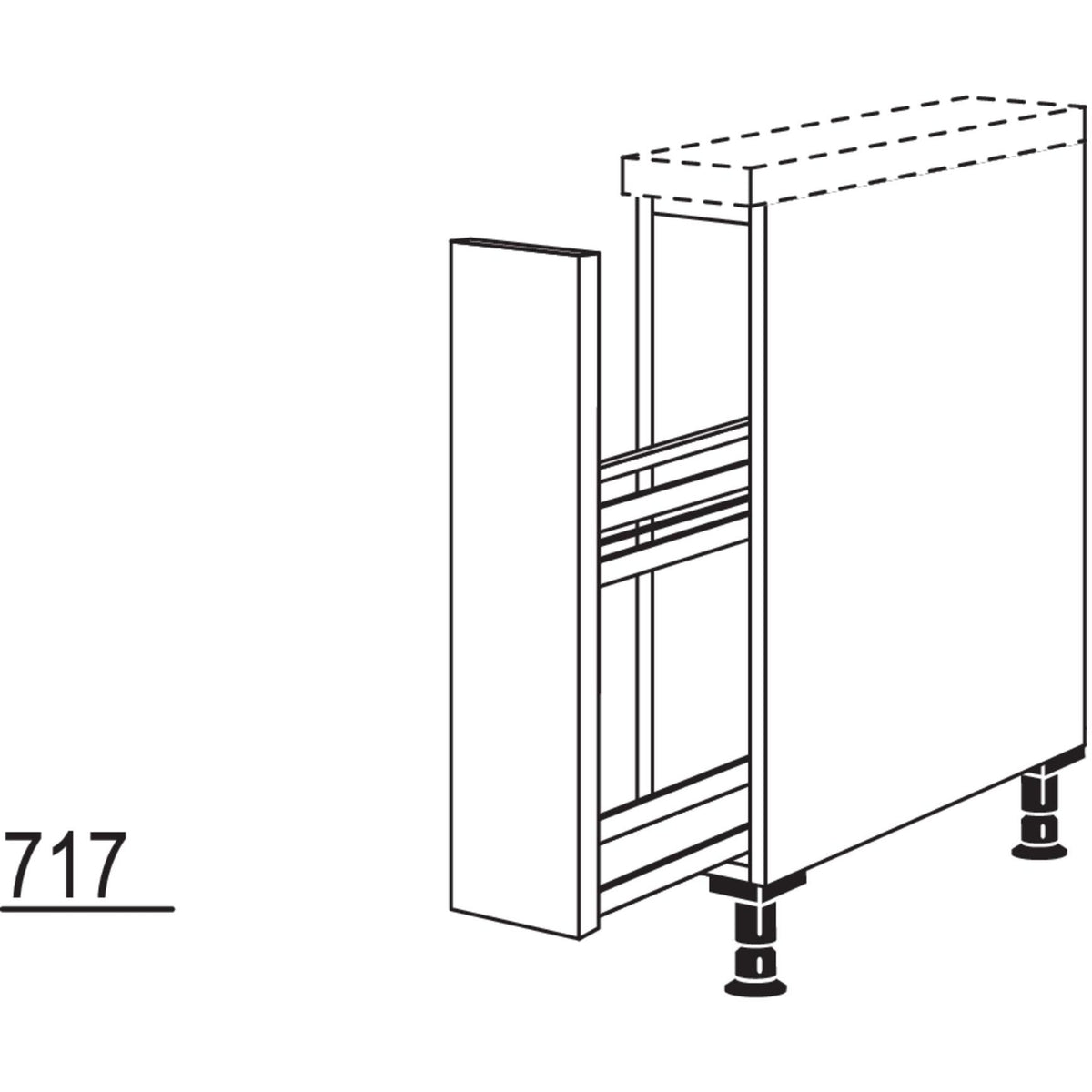 Nobilia Auszugschrank UABH15 21111
