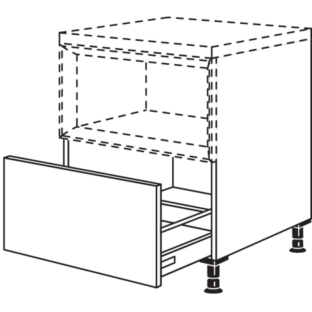 Nobilia Auszugschrank fuer Regaleinsatz Case UAC30 21057