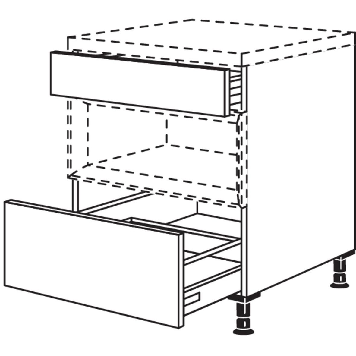 Nobilia Auszugschrank fuer Regaleinsatz Case USAC80 22116