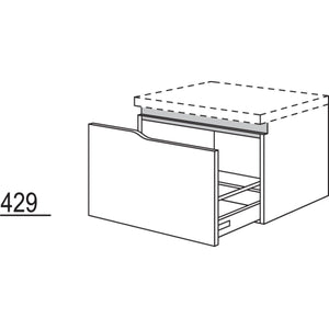 Nobilia Badezimmer-Abschluss- Auszugschrank Curve NBUAAC45-43 67463
