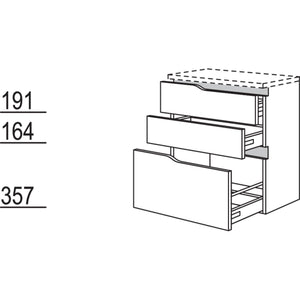 Nobilia Badezimmer-Abschluss- Sideboard Curve NBS2SAAC45-72 67466