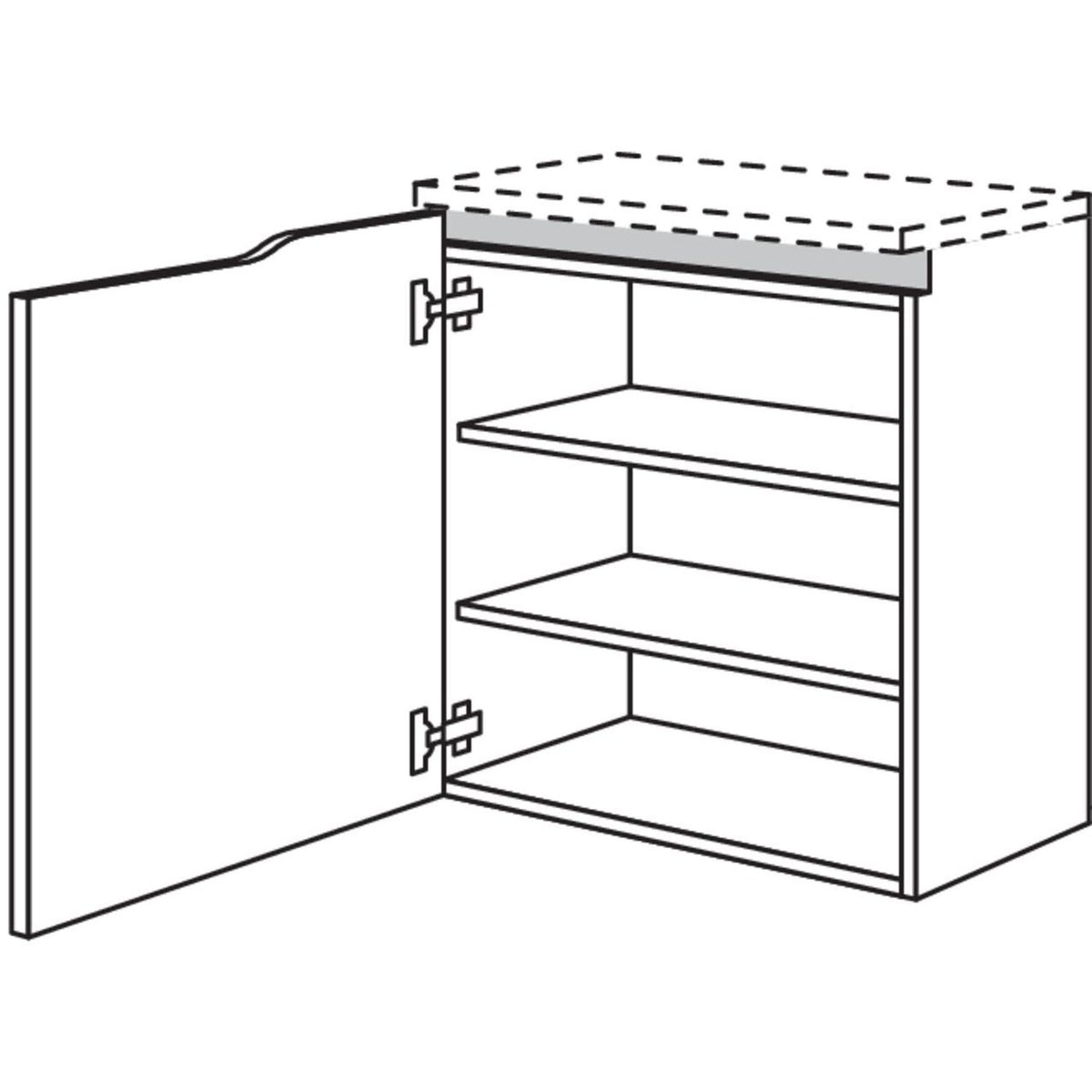 Nobilia Badezimmer-Abschluss- Sideboard Curve NBSAC60-72 67461