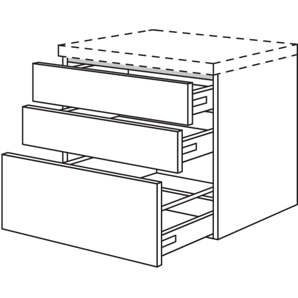 Nobilia Badezimmer-Auszugschrank BU2SA120-58 2829