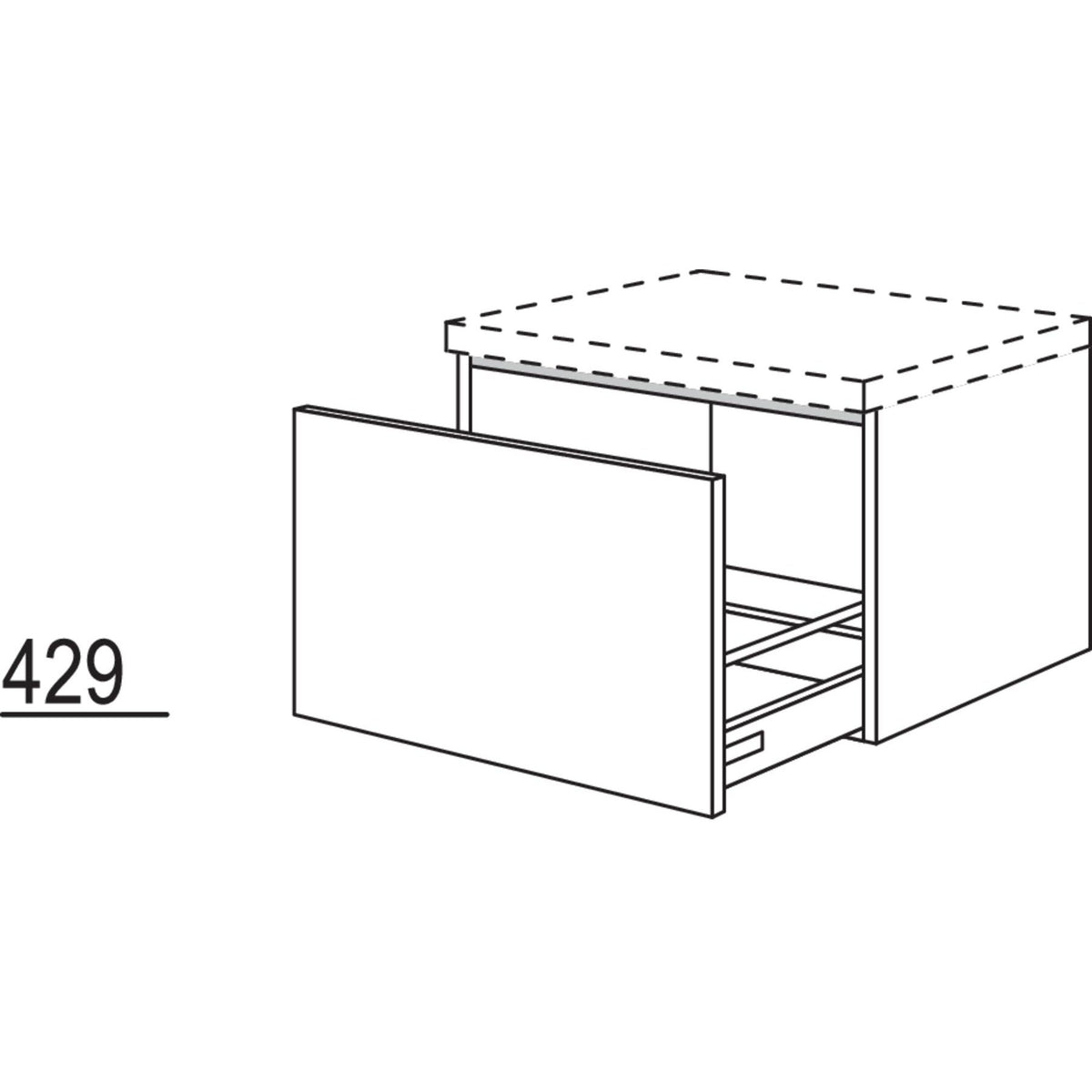 Nobilia Badezimmer-Auszugschrank BUA60-43 2535