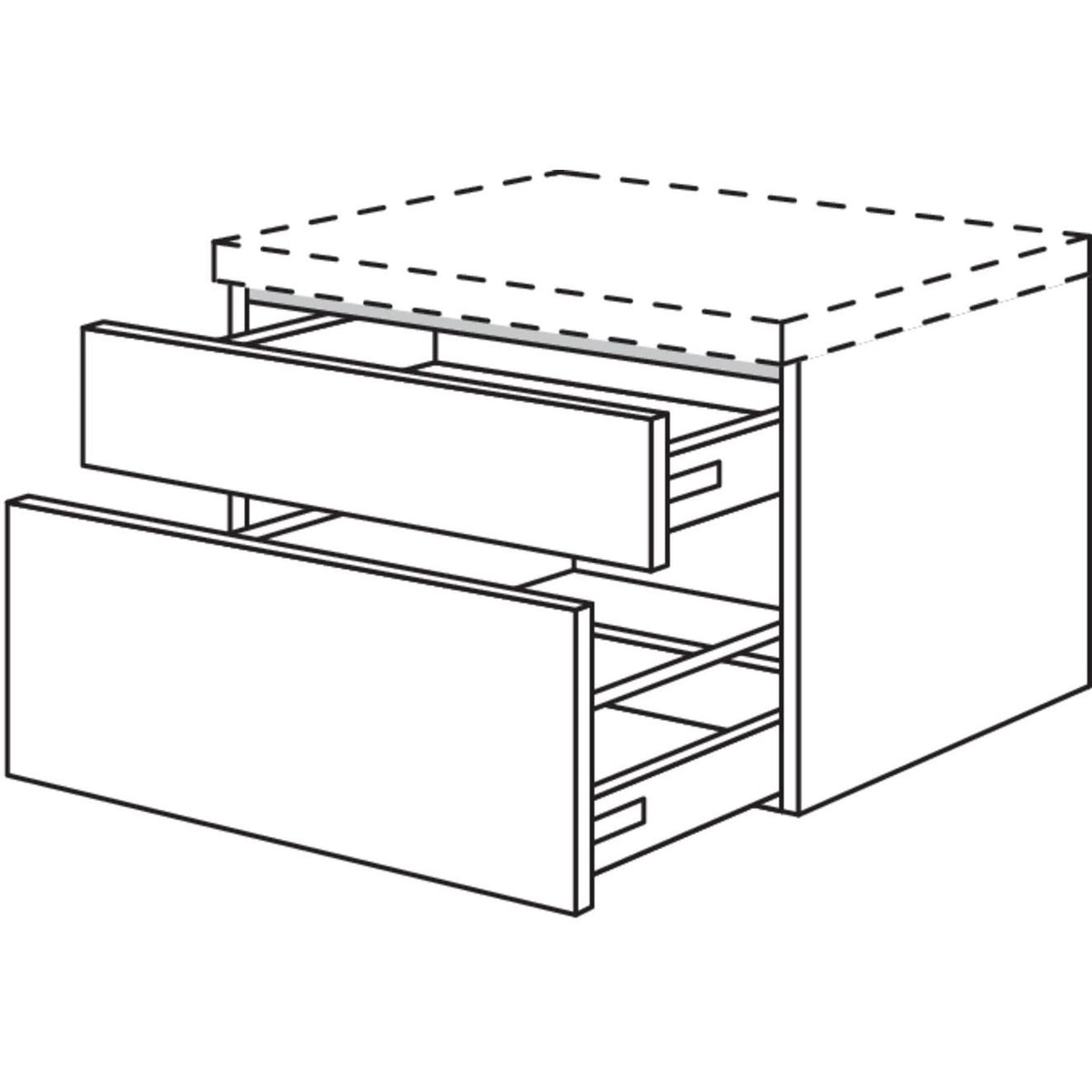 Nobilia Badezimmer-Auszugschrank BUSA120-43 2459