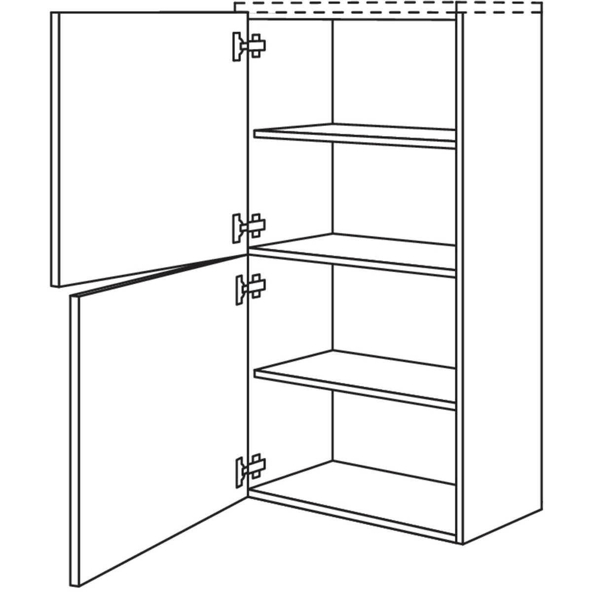 Nobilia Badezimmer-Midischrank BM2TM45-130 2968