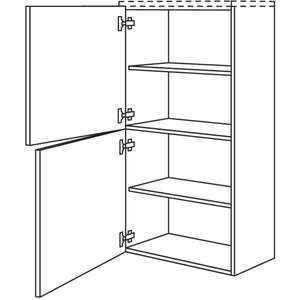 Nobilia Badezimmer-Midischrank BM2TM45-130 2968