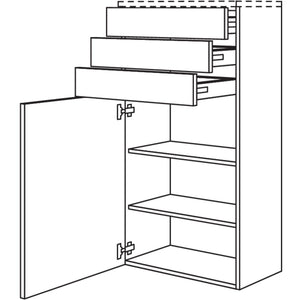 Nobilia Badezimmer-Midischrank BM3S50-130 2578