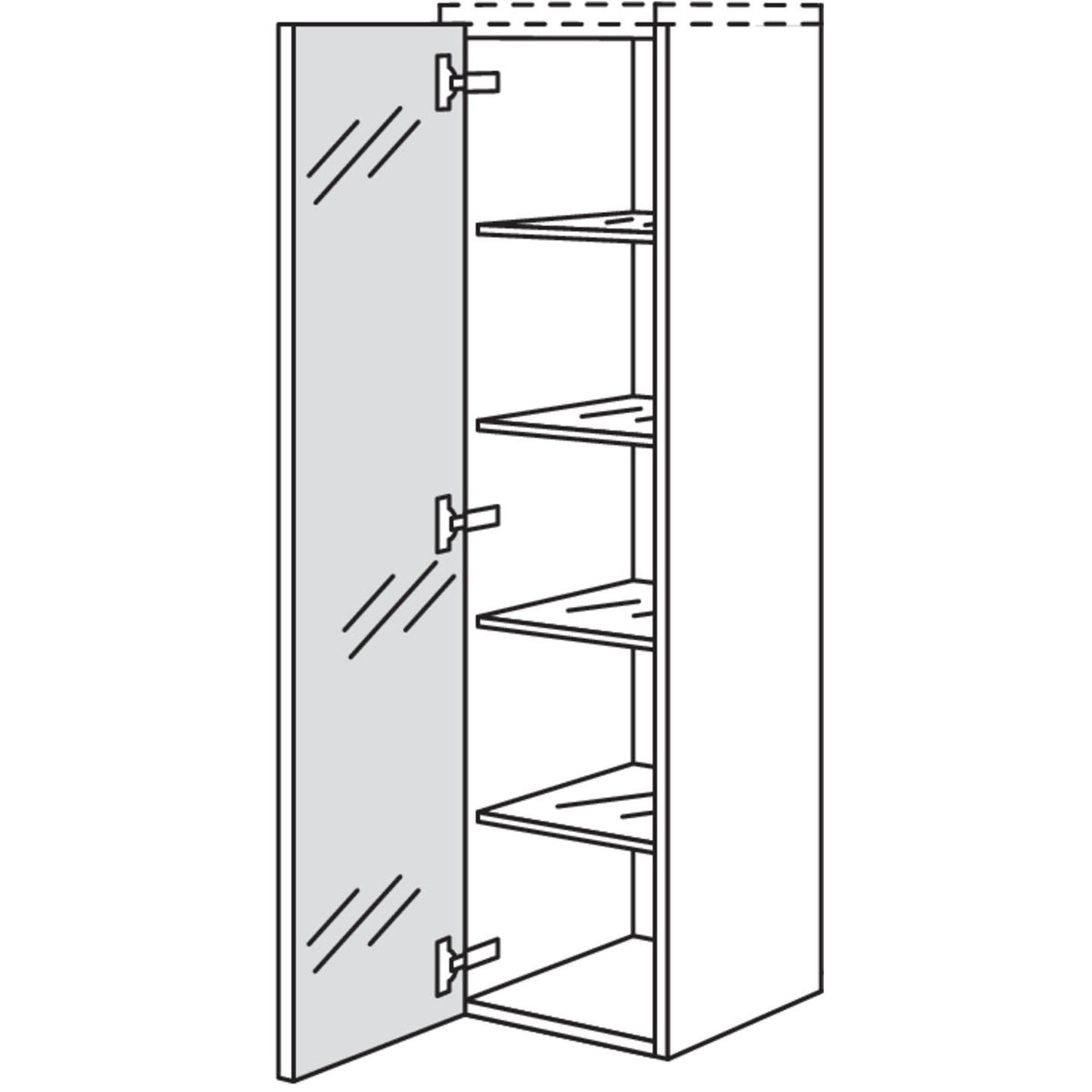 Nobilia Badezimmer-Midischrank BMSP45-130 2995