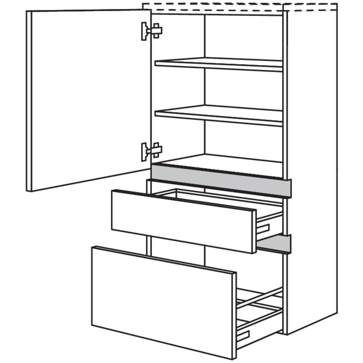 Nobilia Badezimmer-Midischrank NBMSA60-125 67746