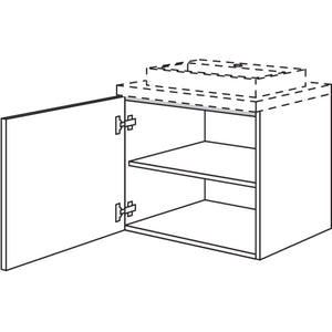 Nobilia Badezimmer-Waschtischschrank BW45-58 2893