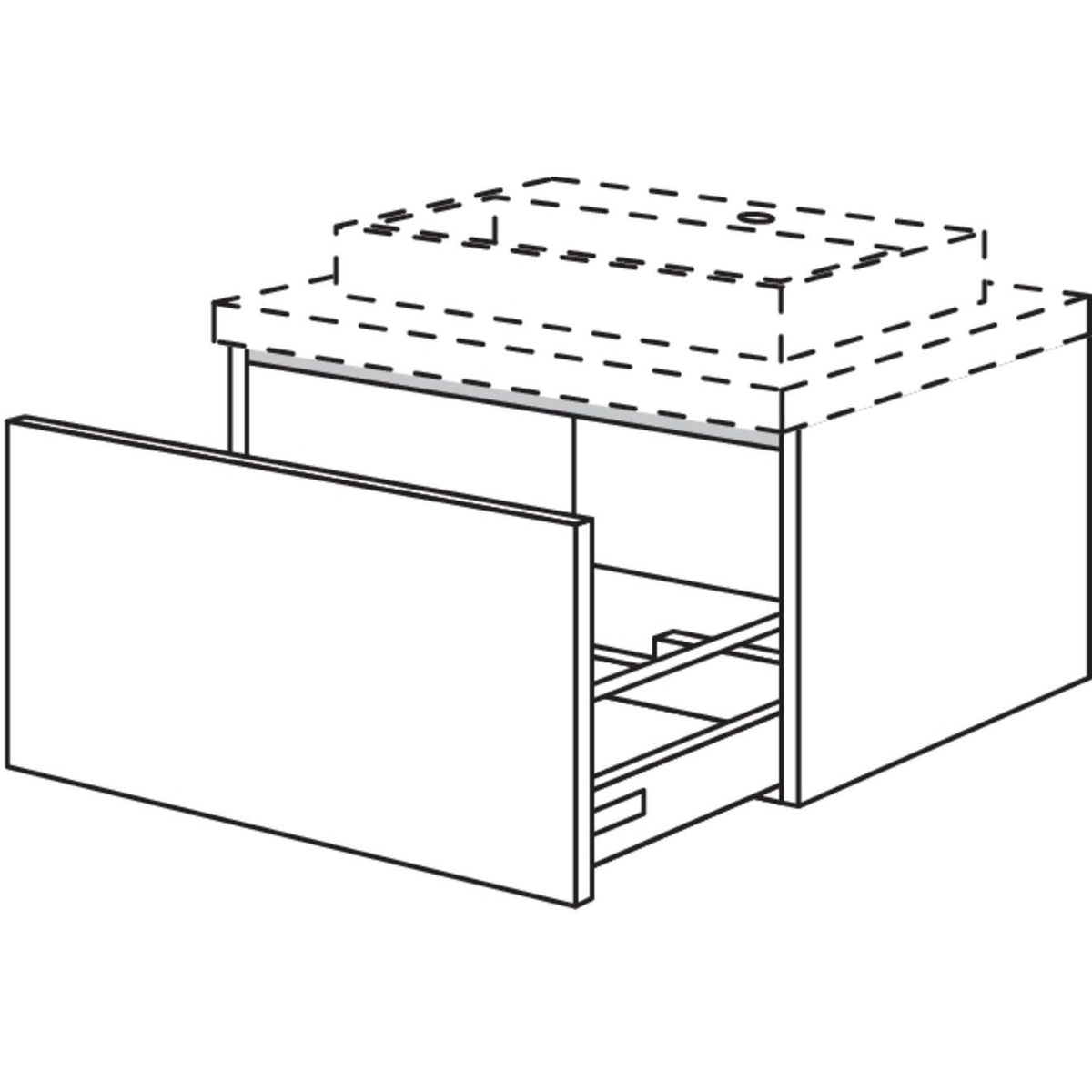 Nobilia Badezimmer-Waschtischschrank BWA40-36 2742