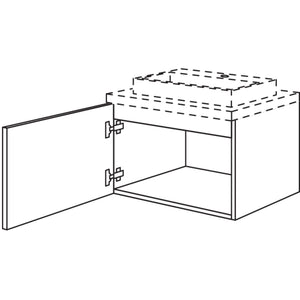 Nobilia Badezimmer-Waschtischschrank BWB50-43 2425