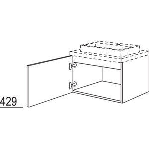 Nobilia Badezimmer-Waschtischschrank BWB50-43 2425