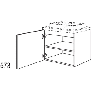 Nobilia Badezimmer-Waschtischschrank BWB60-58 2856