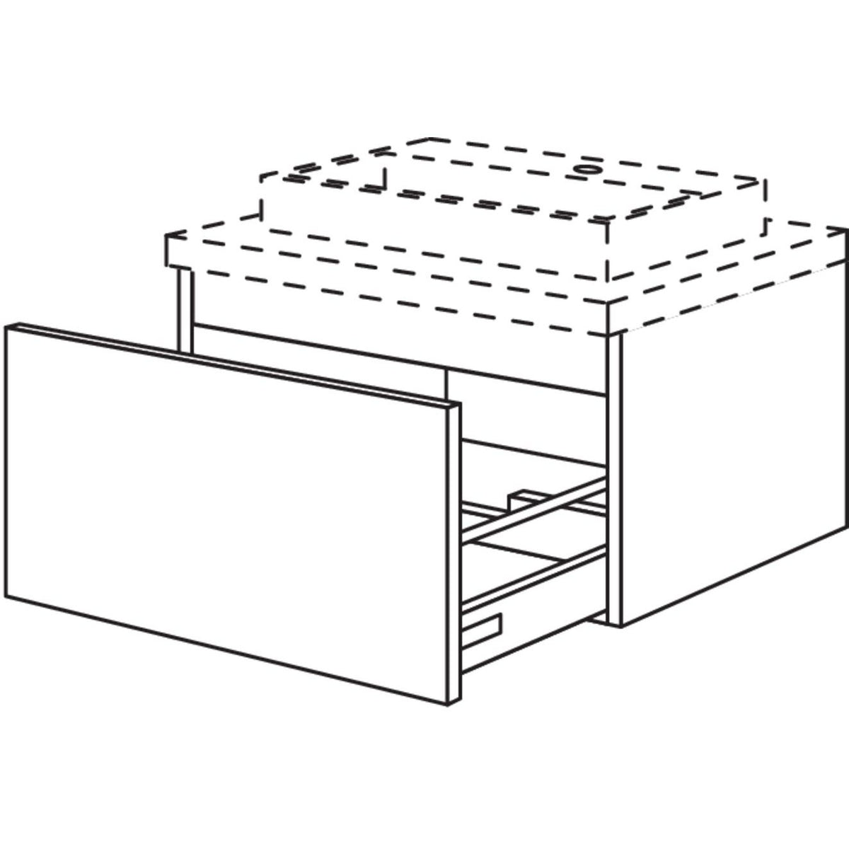 Nobilia Badezimmer-Waschtischschrank BWBA60-36 2345