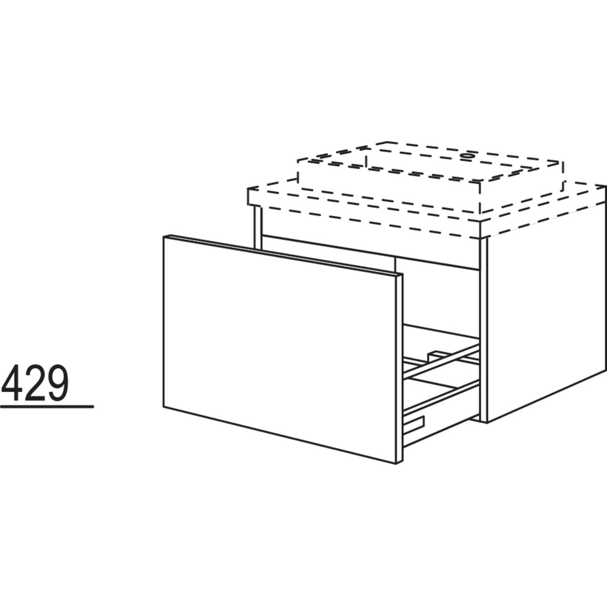 Nobilia Badezimmer-Waschtischschrank BWBA120-43 2499