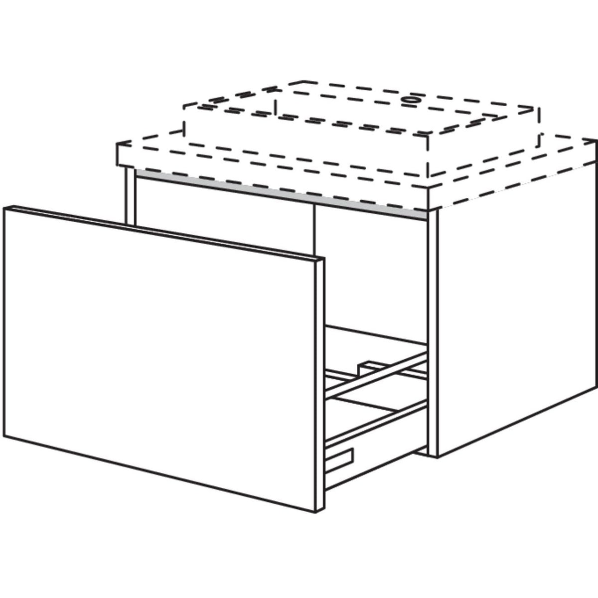 Nobilia Badezimmer-Waschtischschrank BWDA30-43 2481